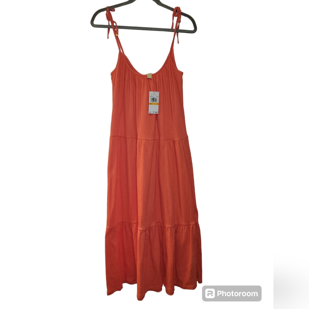 Michael Michael Kors, NWT, Maxi Dress, Tie Spaghetti Straps, Women's sz S, L- 38